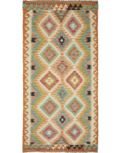 Tappeto Kilim Afghanistan marrone 101x202