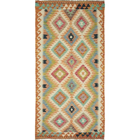 Tappeto Kilim Afghanistan marrone 101x202