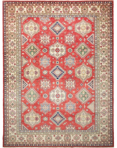 Tappeto Kazak Fine Pakistan marrone grigio 247x325