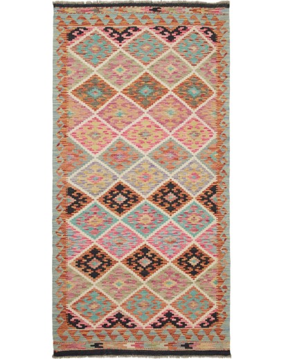 Tappeto Kilim Afghanistan marrone 103x202