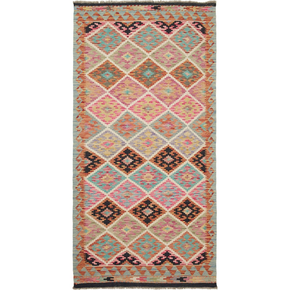 Tappeto Kilim Afghanistan marrone 103x202