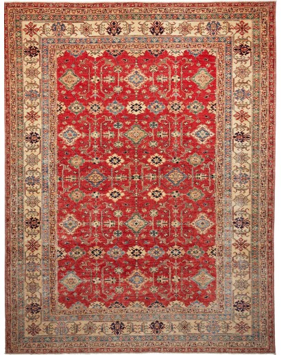 Tappeto Kazak Fine Pakistan rosso giallo 278x354