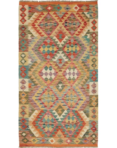 Tappeto Kilim Afghanistan marrone 107x196