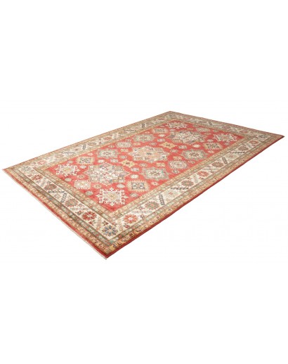 Tappeto Kazak Fine Pakistan marrone giallo 214x311
