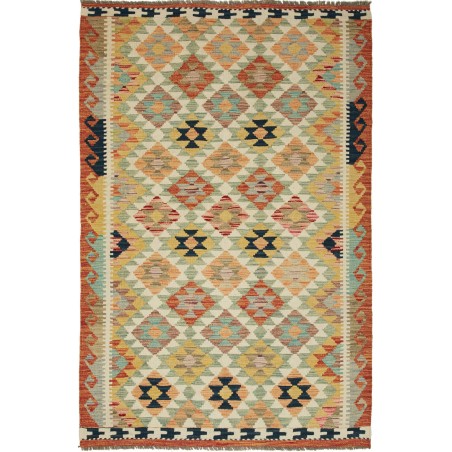 Tappeto Kilim Afghanistan marrone 119x177