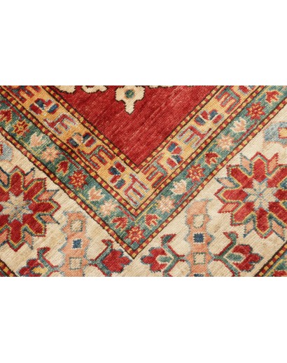Tappeto Kazak Fine Pakistan marrone giallo 214x311