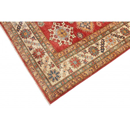 Tappeto Kazak Fine Pakistan marrone giallo 214x311