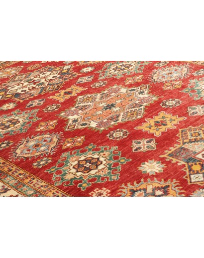 Tappeto Kazak Fine Pakistan marrone giallo 214x311