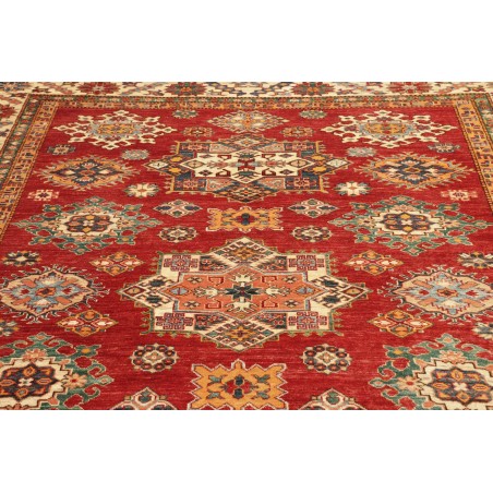 Tappeto Kazak Fine Pakistan marrone giallo 214x311