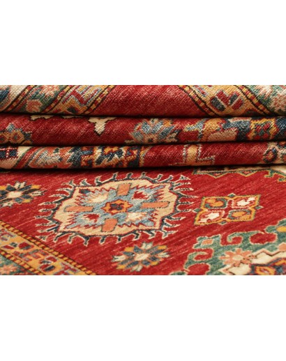 Tappeto Kazak Fine Pakistan marrone giallo 214x311