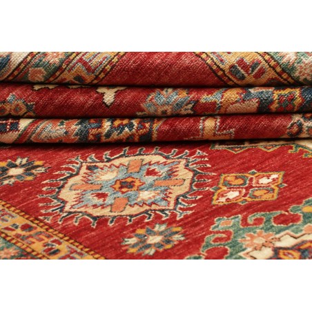 Tappeto Kazak Fine Pakistan marrone giallo 214x311
