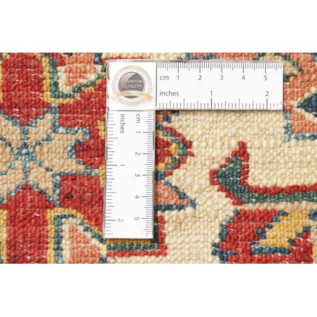 Tappeto Kazak Fine Pakistan marrone giallo 214x311
