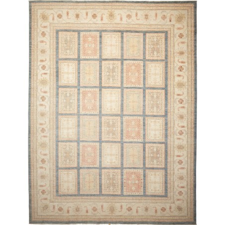 Tappeto Bakhteari Pakistan marrone bianco 302x392