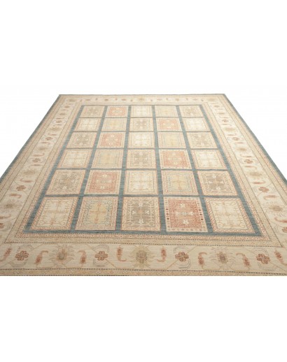 Tappeto Bakhteari Pakistan marrone bianco 302x392