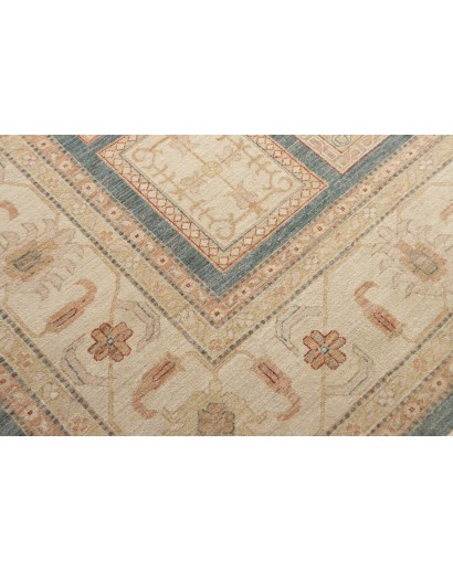 Tappeto Bakhteari Pakistan marrone bianco 302x392