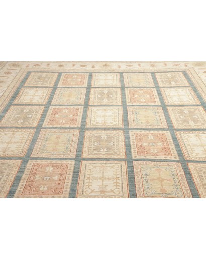 Tappeto Bakhteari Pakistan marrone bianco 302x392