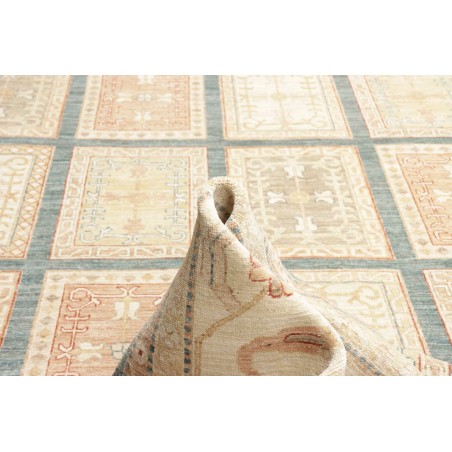 Tappeto Bakhteari Pakistan marrone bianco 302x392