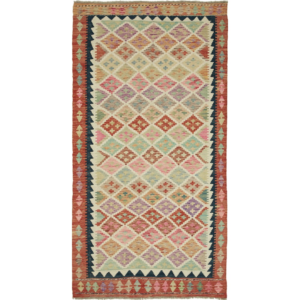 Tappeto Kilim Afghanistan marrone 105x203