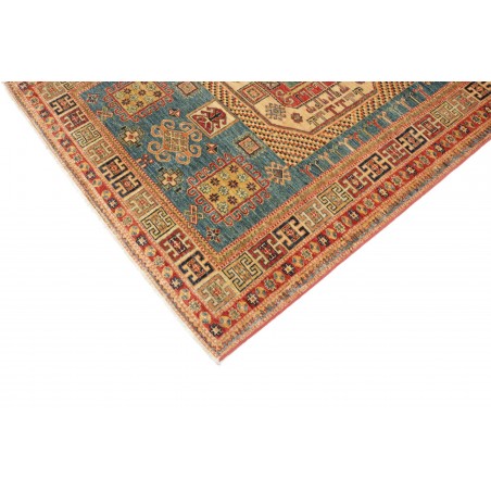 Tappeto Kazak Fine Pakistan marrone bianco 143x195