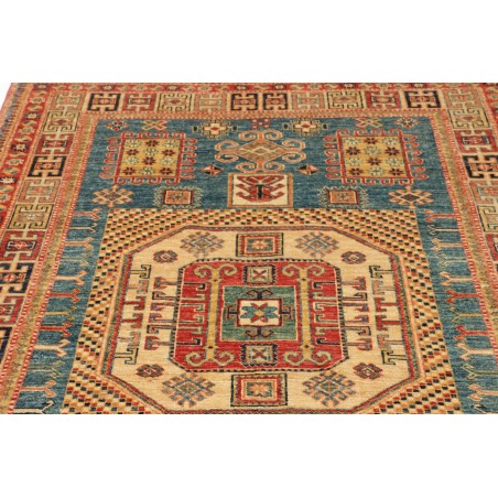 Tappeto Kazak Fine Pakistan marrone bianco 143x195