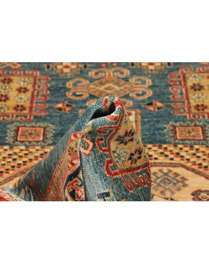 Tappeto Kazak Fine Pakistan marrone bianco 143x195