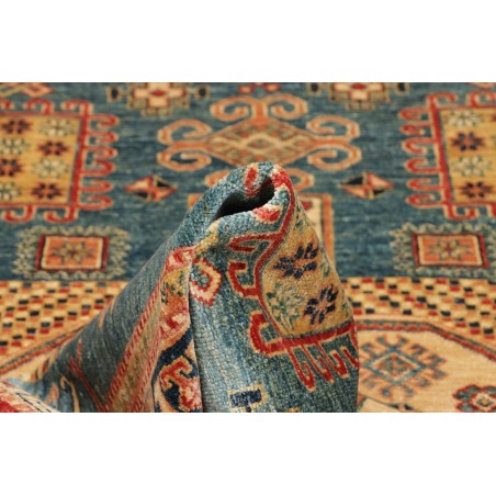 Tappeto Kazak Fine Pakistan marrone bianco 143x195