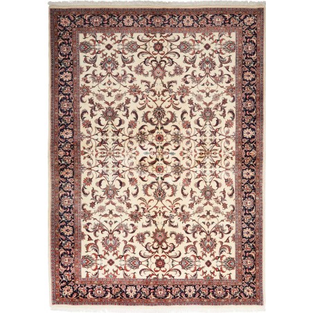 Tappeto Bidjar con seta Persia beige marrone 170x241