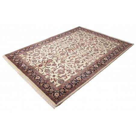 Tappeto Bidjar con seta Persia beige marrone 170x241