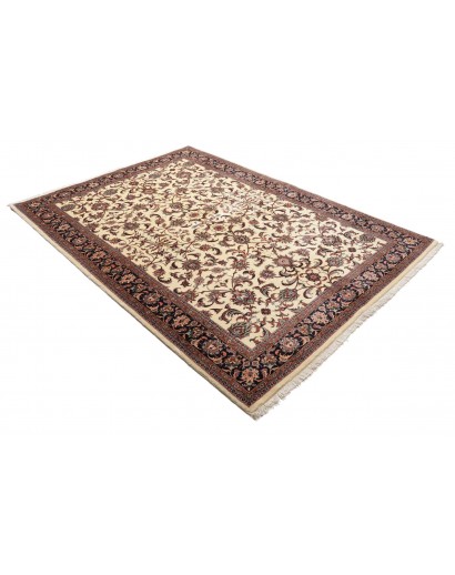 Tappeto Bidjar con seta Persia beige marrone 170x241