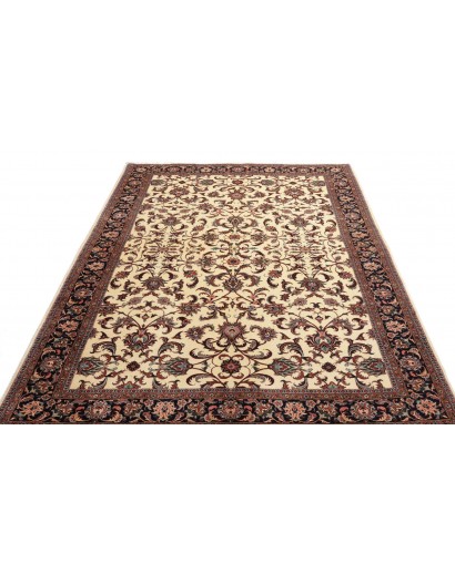 Tappeto Bidjar con seta Persia beige marrone 170x241