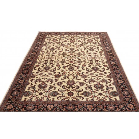 Tappeto Bidjar con seta Persia beige marrone 170x241