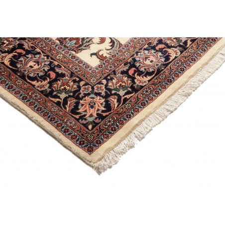 Tappeto Bidjar con seta Persia beige marrone 170x241