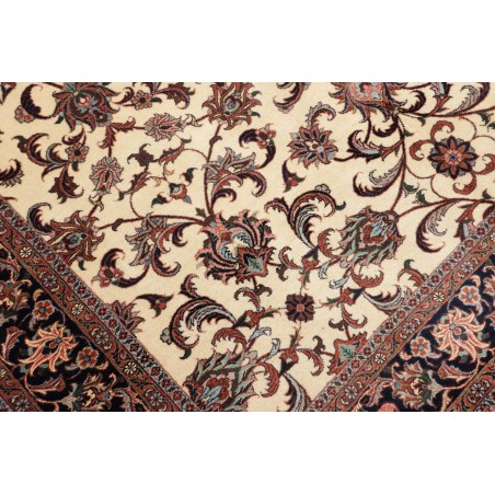 Tappeto Bidjar con seta Persia beige marrone 170x241