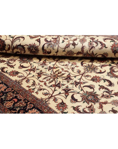 Tappeto Bidjar con seta Persia beige marrone 170x241