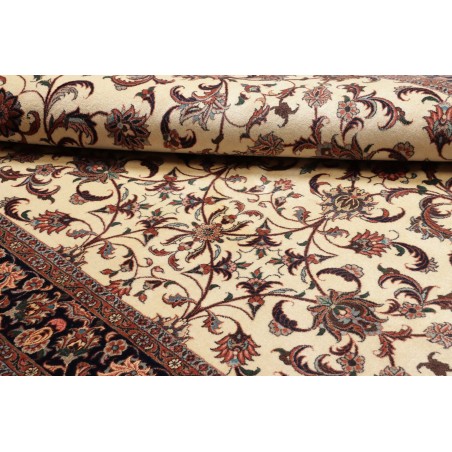 Tappeto Bidjar con seta Persia beige marrone 170x241