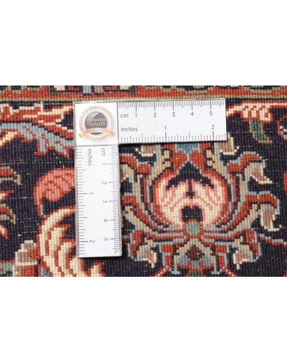 Tappeto Bidjar con seta Persia beige marrone 170x241