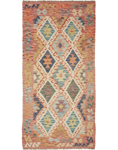 Tappeto Kilim Afghanistan marrone grigio 104x210