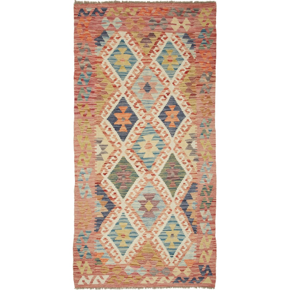 Tappeto Kilim Afghanistan marrone grigio 104x210