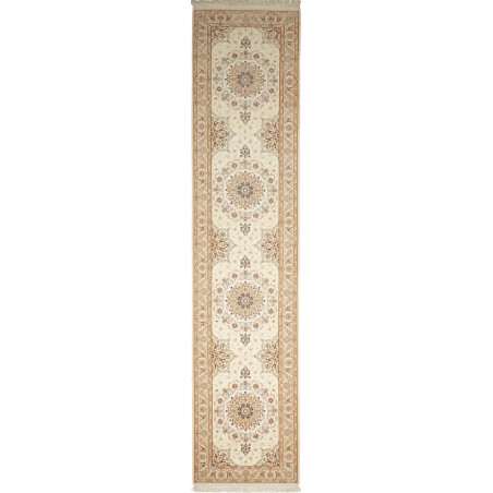 Tappeto Isfahan Persia beige marrone 87x398