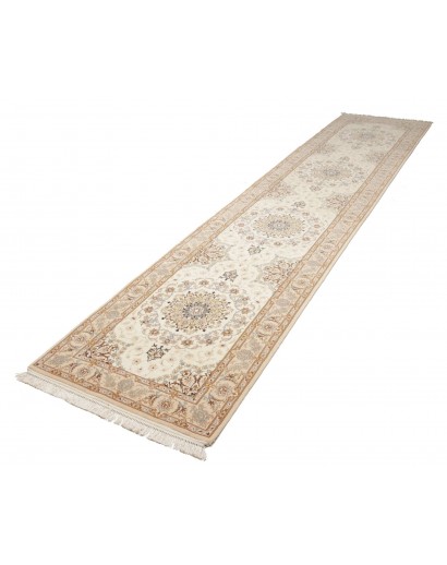 Tappeto Isfahan Persia beige marrone 87x398