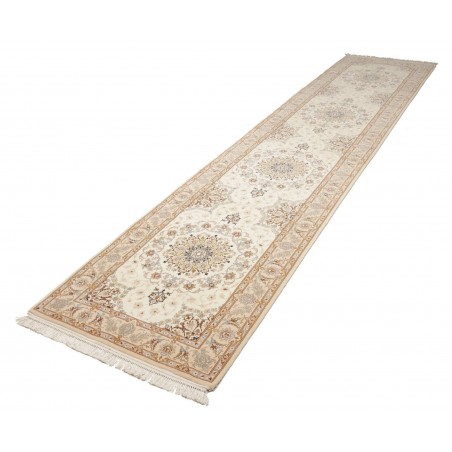 Tappeto Isfahan Persia beige marrone 87x398