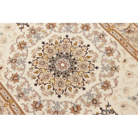 Tappeto Isfahan Persia beige marrone 87x398
