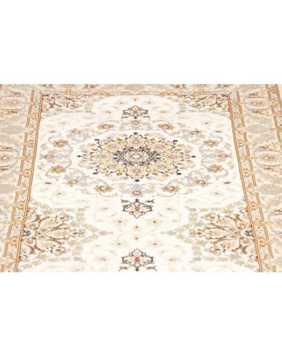 Tappeto Isfahan Persia beige marrone 87x398