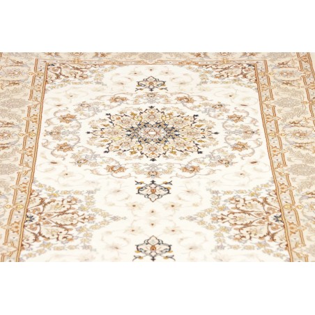 Tappeto Isfahan Persia beige marrone 87x398