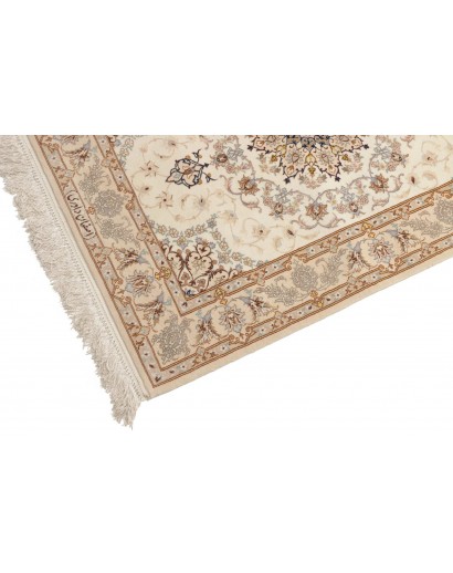 Tappeto Isfahan Persia beige marrone 87x398