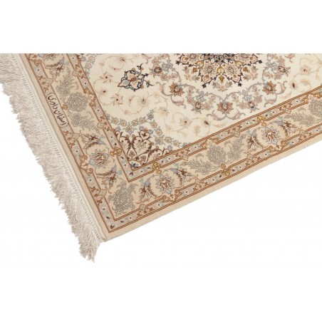 Tappeto Isfahan Persia beige marrone 87x398