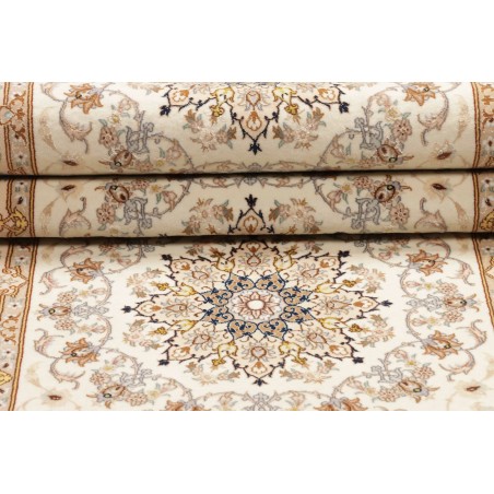 Tappeto Isfahan Persia beige marrone 87x398