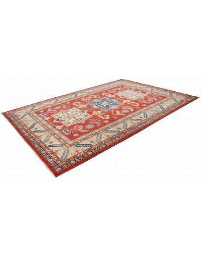 Tappeto Kazak Fine Pakistan marrone rosso 250x379