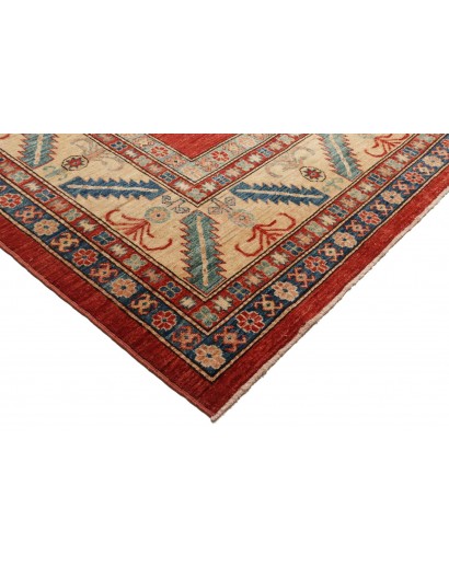 Tappeto Kazak Fine Pakistan marrone rosso 250x379