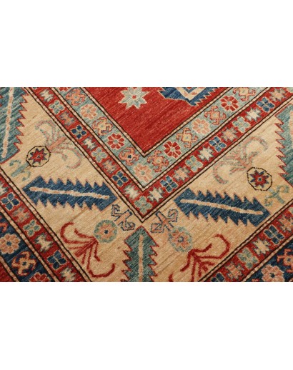 Tappeto Kazak Fine Pakistan marrone rosso 250x379